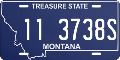 MT license plate 113738S
