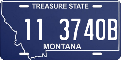 MT license plate 113740B