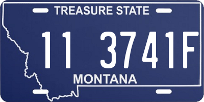 MT license plate 113741F