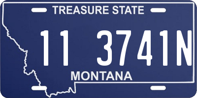 MT license plate 113741N