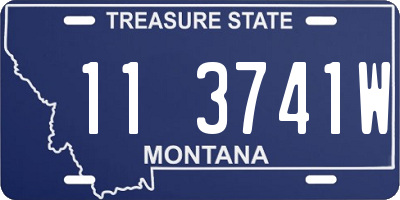 MT license plate 113741W