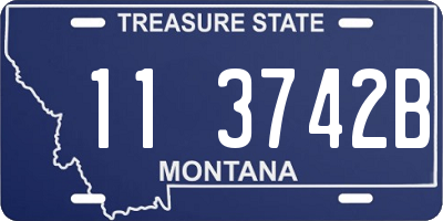 MT license plate 113742B