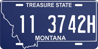 MT license plate 113742H