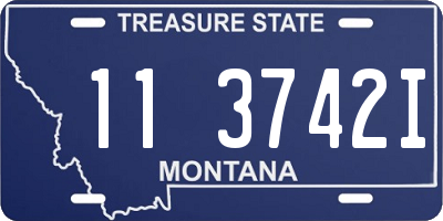 MT license plate 113742I