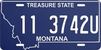 MT license plate 113742U
