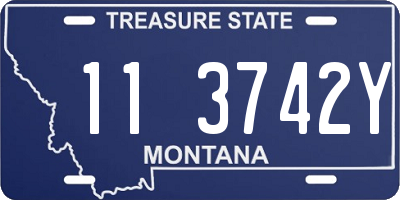 MT license plate 113742Y
