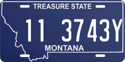 MT license plate 113743Y