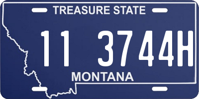 MT license plate 113744H