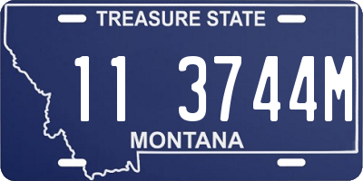 MT license plate 113744M
