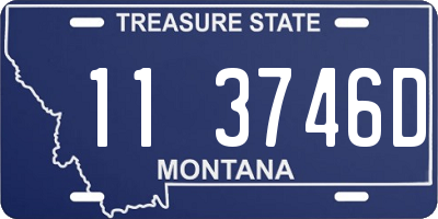 MT license plate 113746D