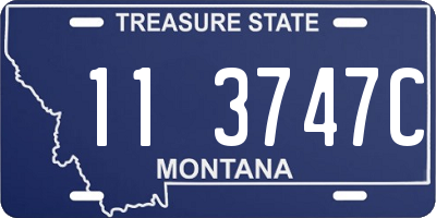 MT license plate 113747C