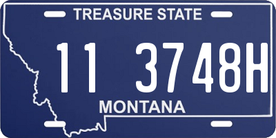 MT license plate 113748H