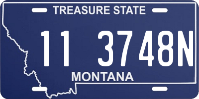 MT license plate 113748N