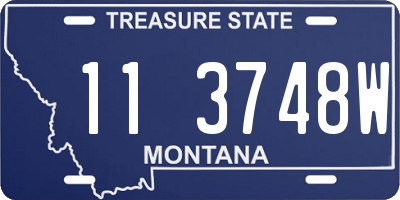 MT license plate 113748W