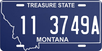 MT license plate 113749A