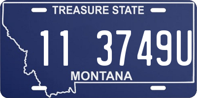 MT license plate 113749U