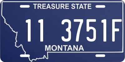 MT license plate 113751F