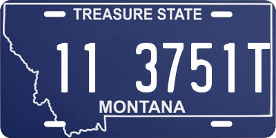 MT license plate 113751T
