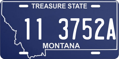 MT license plate 113752A