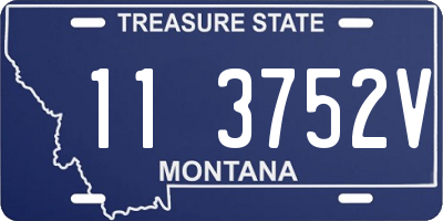 MT license plate 113752V