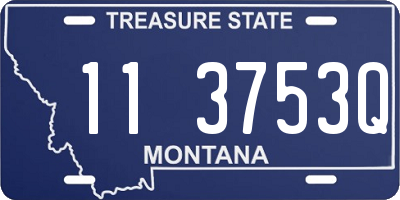 MT license plate 113753Q
