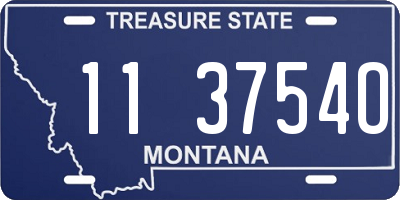 MT license plate 113754O