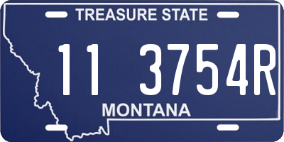 MT license plate 113754R