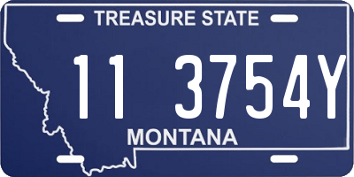 MT license plate 113754Y