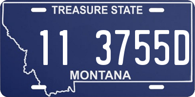 MT license plate 113755D