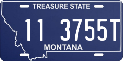 MT license plate 113755T