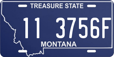 MT license plate 113756F