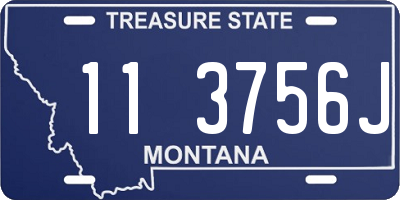 MT license plate 113756J