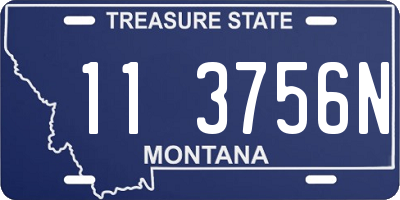 MT license plate 113756N