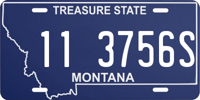 MT license plate 113756S