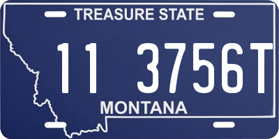 MT license plate 113756T