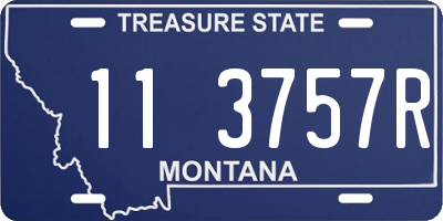 MT license plate 113757R