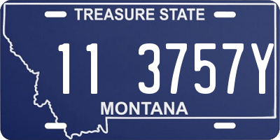 MT license plate 113757Y