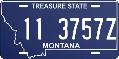 MT license plate 113757Z