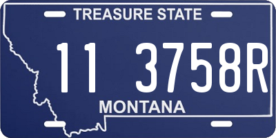 MT license plate 113758R