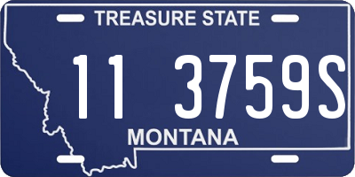 MT license plate 113759S