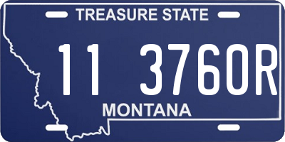 MT license plate 113760R