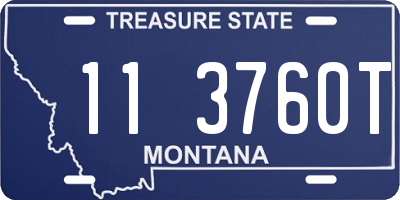 MT license plate 113760T