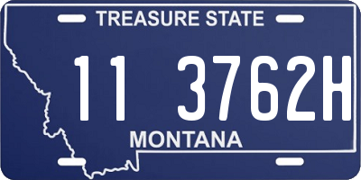 MT license plate 113762H