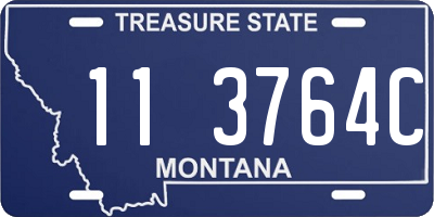 MT license plate 113764C