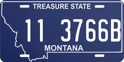 MT license plate 113766B