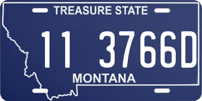 MT license plate 113766D