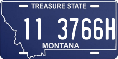 MT license plate 113766H