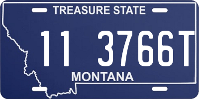 MT license plate 113766T