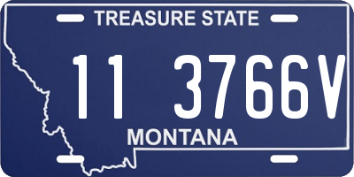 MT license plate 113766V