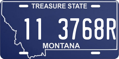 MT license plate 113768R